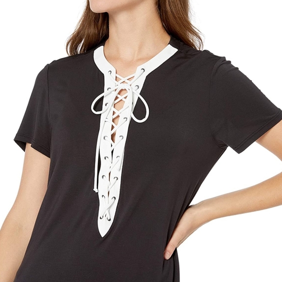 Profile by Gottex Womens Lace Up V-Neck Cover-up - Picture 2 of 7